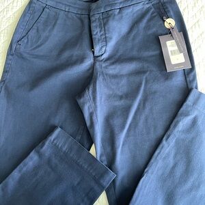 NYDJ Navy Blue Pants with Gold Zipper